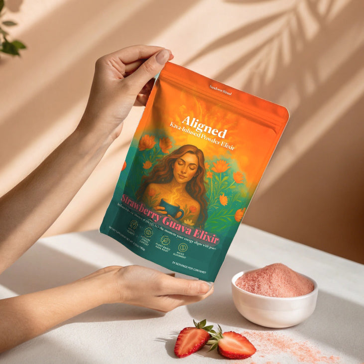Kavera – Kava Strawberry Guava Elixir Powder - 30 Servings